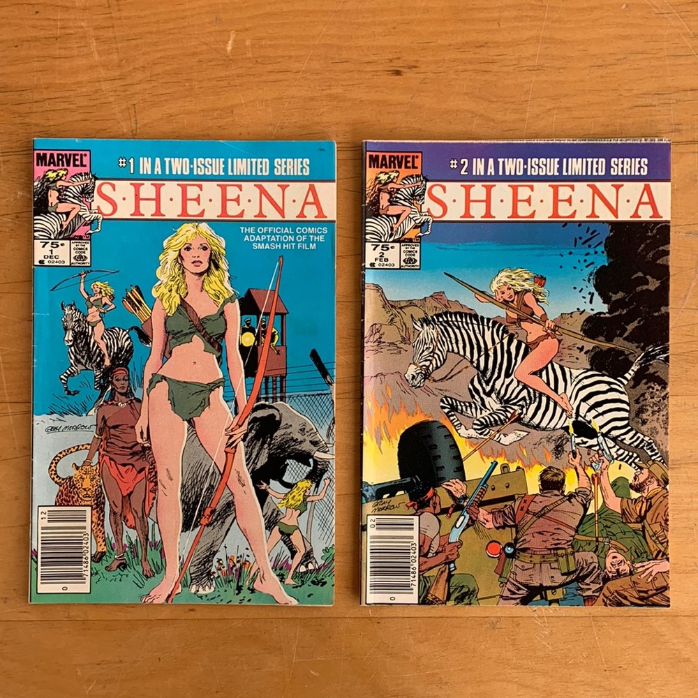 (2) SHEENA comic books
